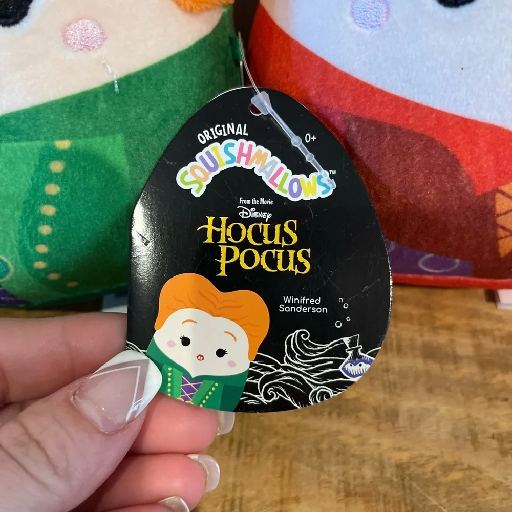 Squishmallow Hocus‎ pocus sanderson sister bundle NWT 5”